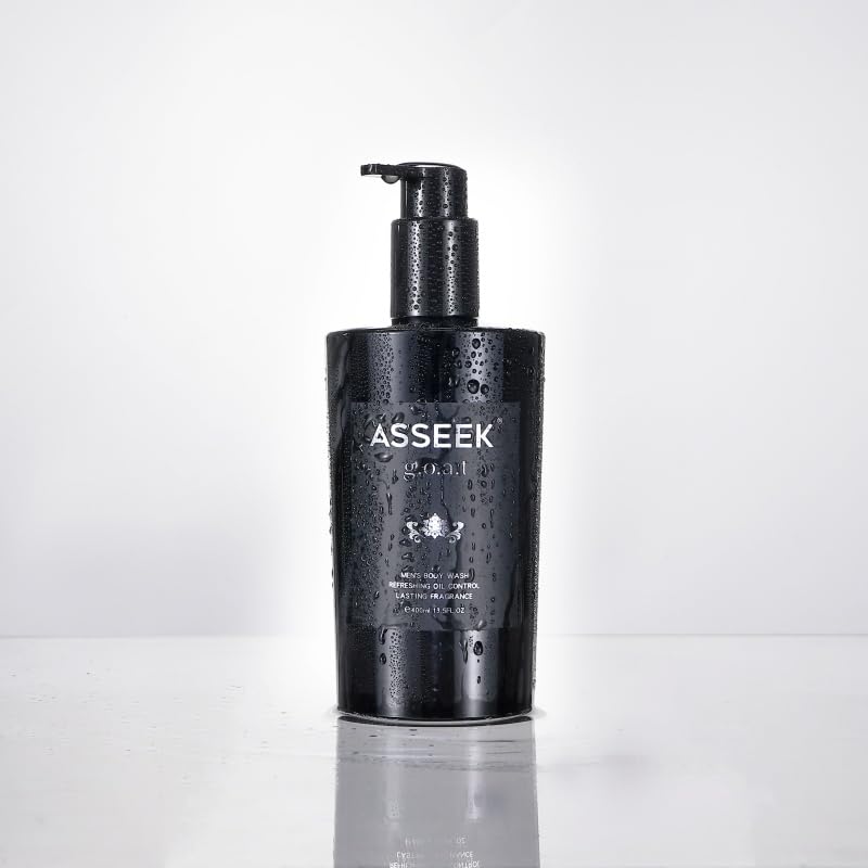 ASSEEK g.o.a.l Men's Body Wash, Refreshing Oil Control, Lasting Fragrance, 400ml 13.5 FL OZ