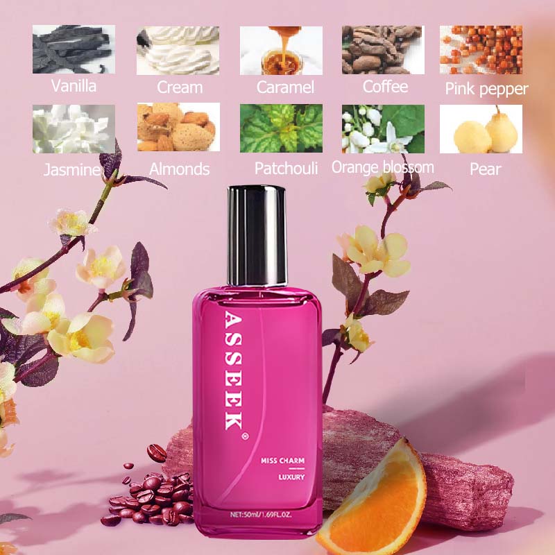 ASSEEK 2pcs perfume for Women  【Red Love Song 50ml】【Miss Charm 50ml)】
