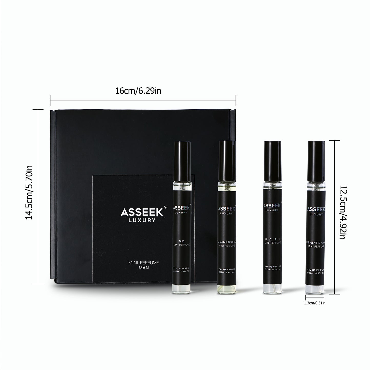 ASSEEK Men's Mini Perfume Gift Set