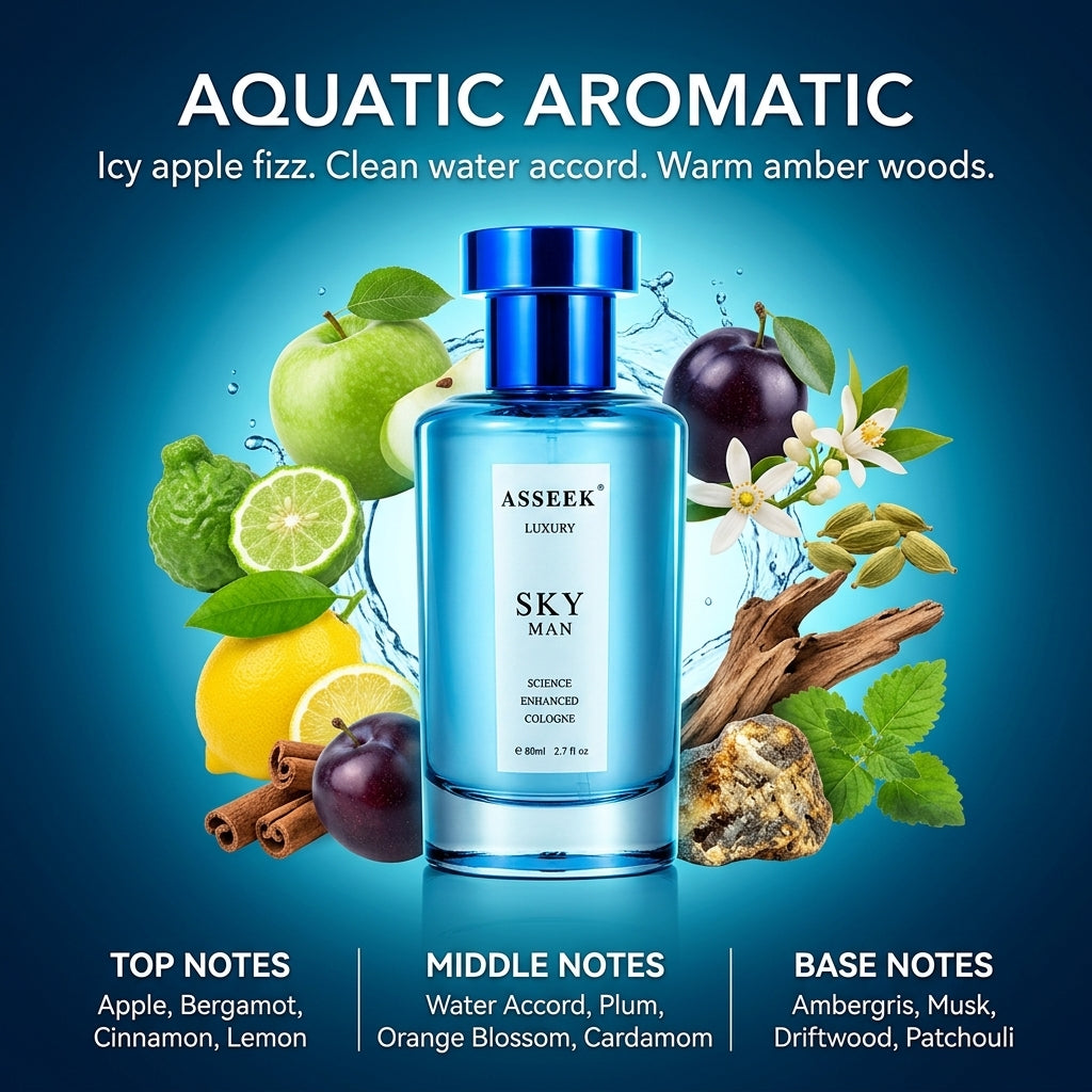 [ASSEEK] Men’s Modern Charm Collection | 2 Full-Size 80ml Colognes + 1 OUD Discovery Mini, Three Distinct Scents for Dates, Parties & Everyday Confidence
