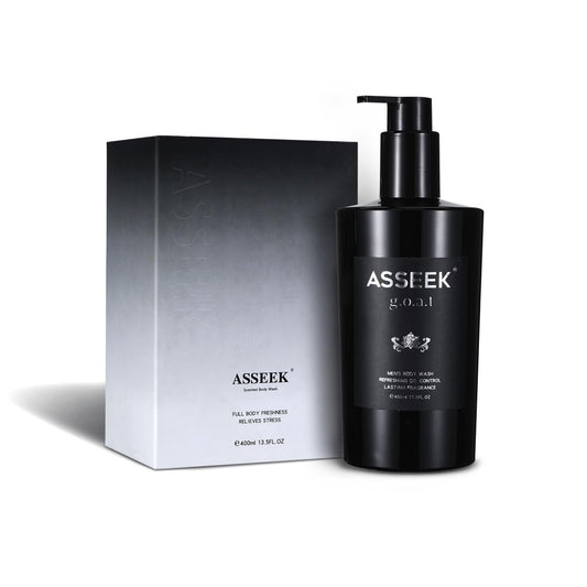 ASSEEK g.o.a.l Men's Body Wash, Refreshing Oil Control, Lasting Fragrance, 400ml 13.5 FL OZ