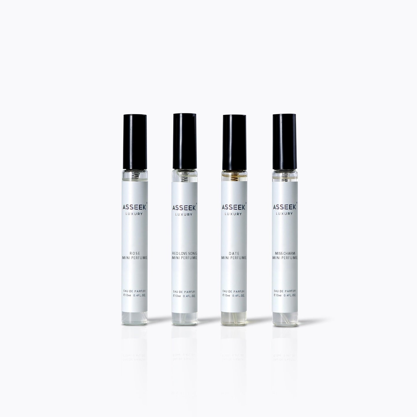 ASSEEK LUXURY Women's Perfume Discovery Set: 4x12ml / 0.4oz - Explore Floral & Oriental Eaux de Parfum